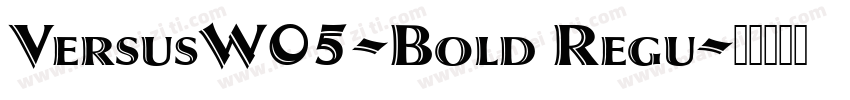VersusW05-Bold Regu字体转换